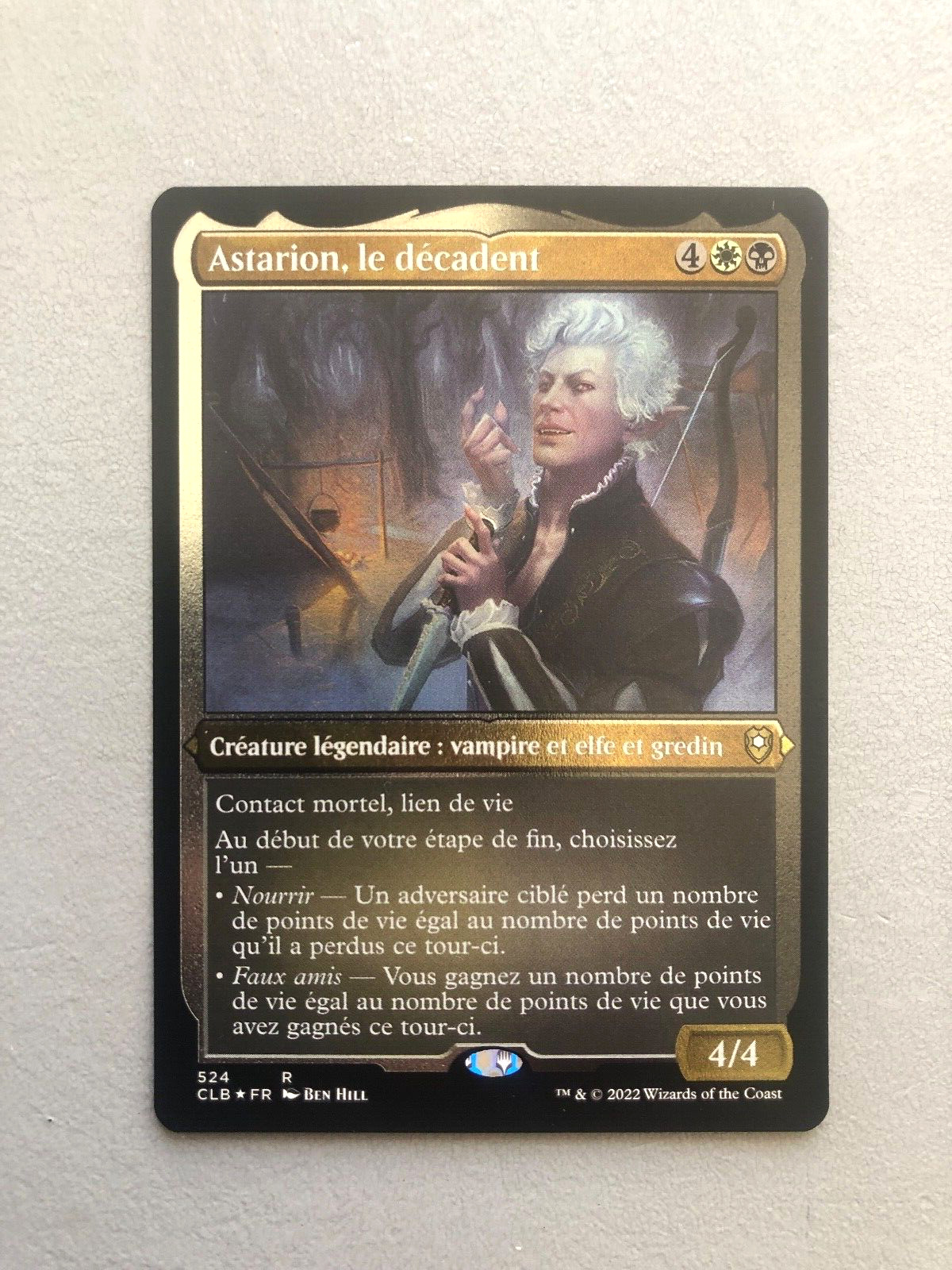 MTG Commander Legends Astarion, the Decadent Etched FOIL French NM