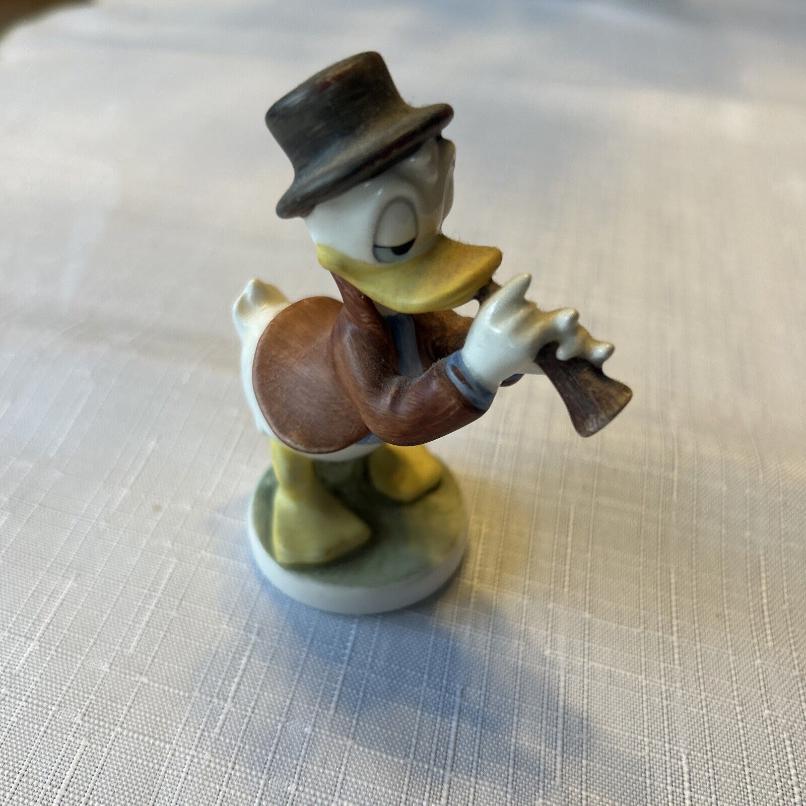 Goebel Disney Donald Duck playing Clarinet Trumpet Cornet Serenade HTF Rare