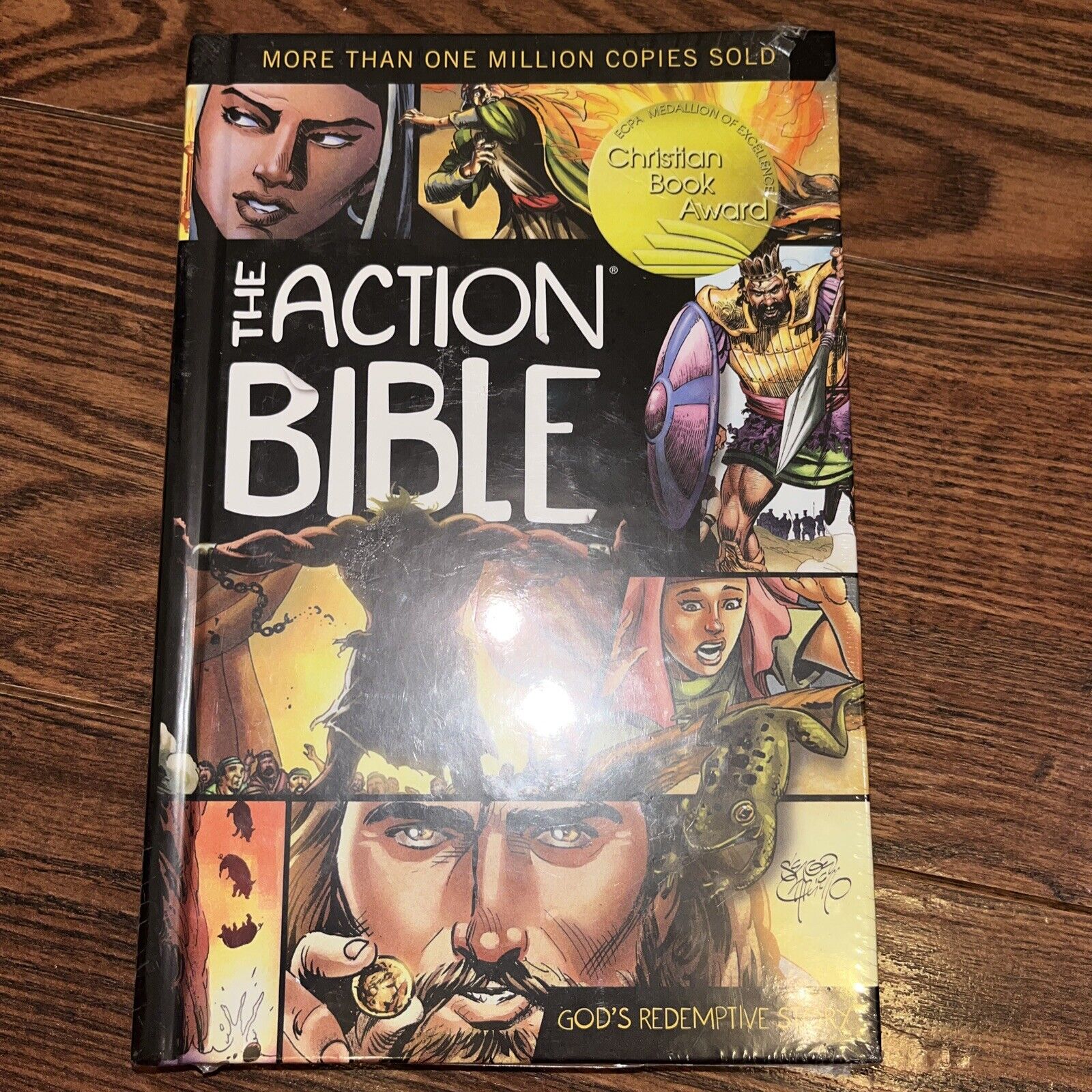 NEW The Action Bible: God's Redemption Story Graphic Book Sergio Cariello Sealed