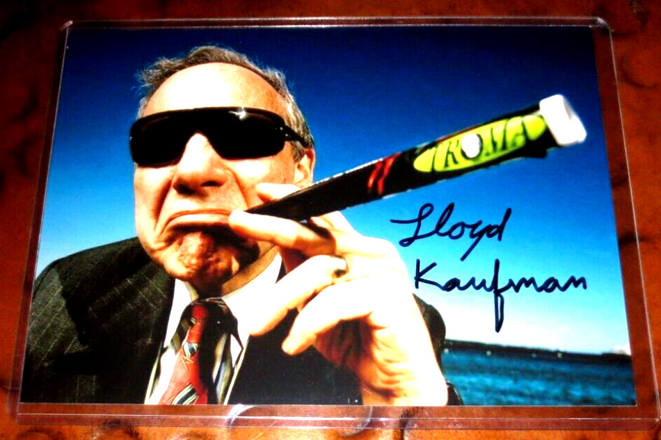 Lloyd Kaufman director The Toxic Avenger signed autographed photo Troma Films