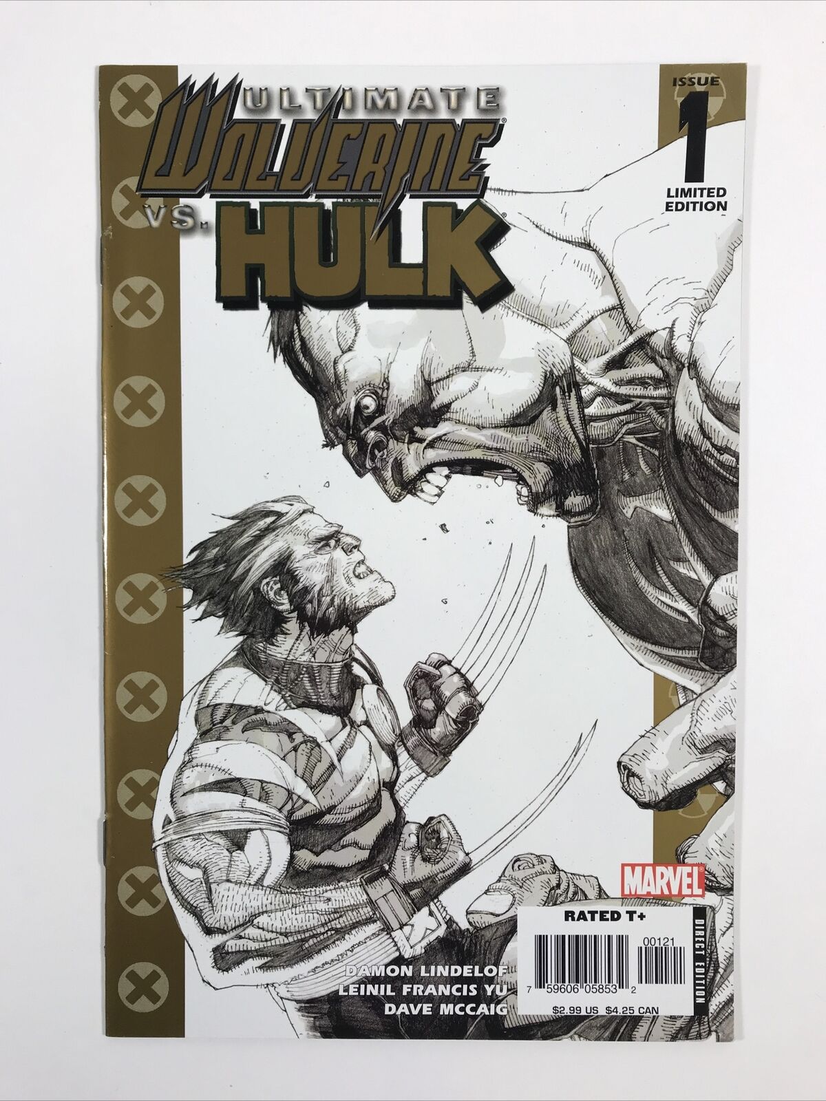 Ultimate Wolverine vs Hulk #1 (Marvel Comics 2006) 1:50 Retailer Sketch Variant 