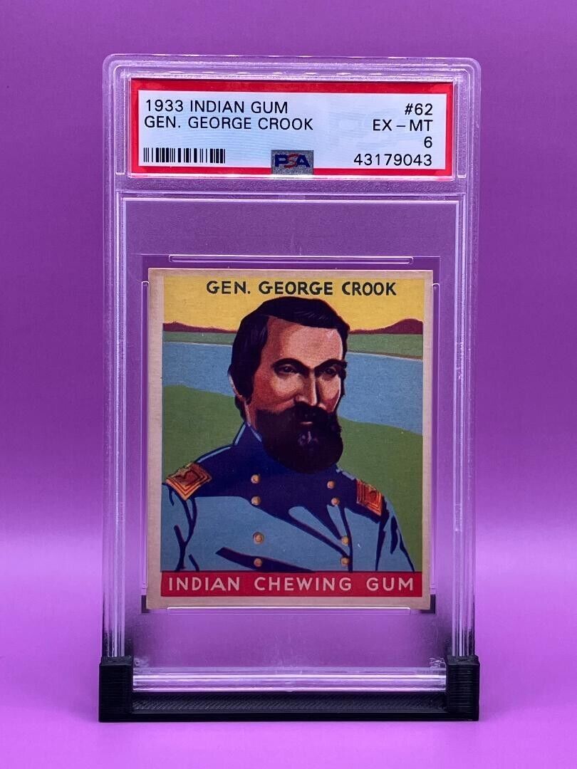 1933 Goudey Indian Gum #62 General George Crook (Series of 96) PSA 6 EX-MT