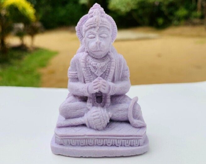 Small Lord HANUMAN Statue Hanuman Stone statue Hanumantha Monkey God Sitting Han