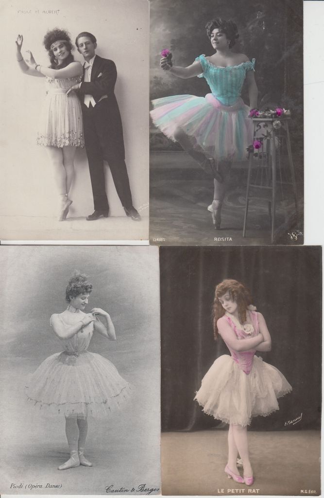 Vintage DANCING BALLET 250 Postcards Mostly Pre-1940 (L5689)