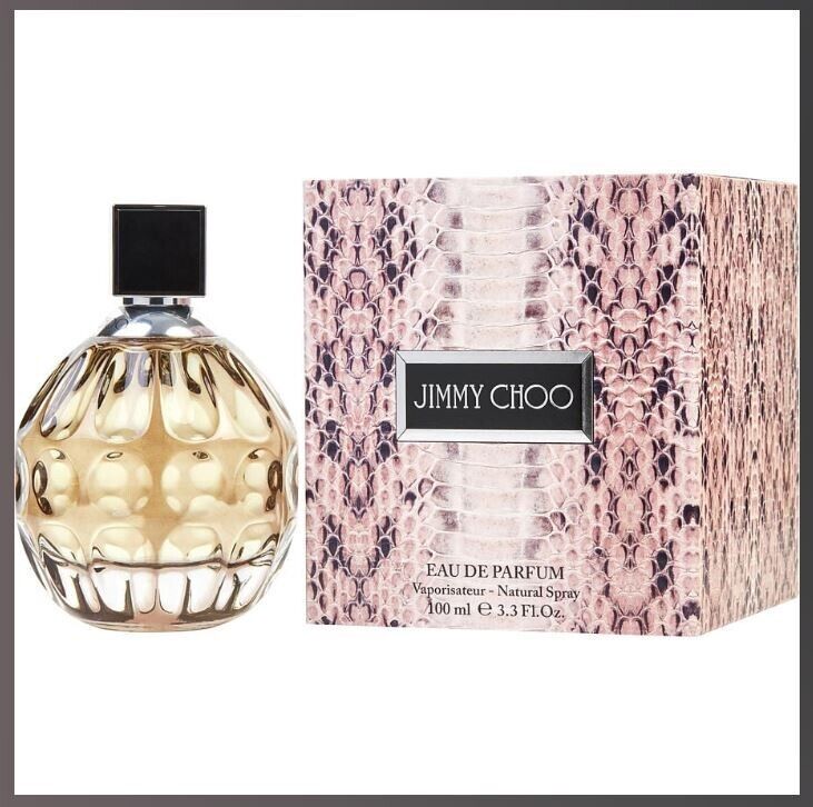 🔴 JIMMY CHOO  EAU DE PARFUM 3.3oz/100ml - Empty Perfume Bottle & Box 🔴