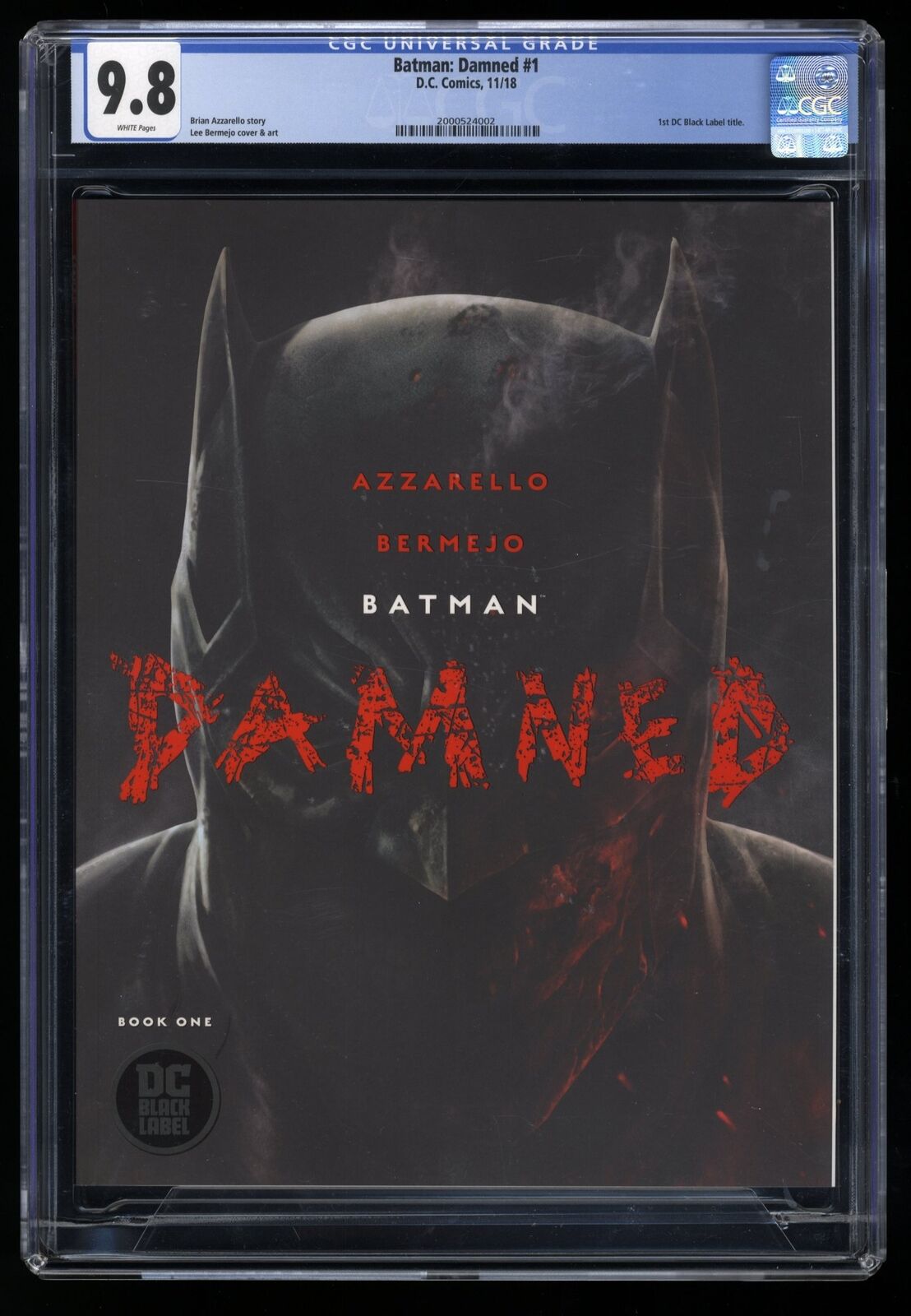 Batman: Damned #1 CGC NM/M 9.8 White Pages The Joker is Dead DC 2018