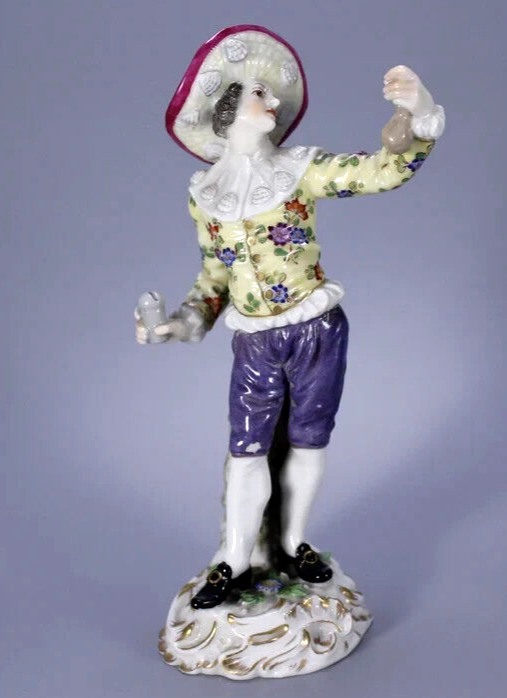 Rare Antique 1770\'s LUDWIGSBURG Porcelain Figurine Original Marked Height 16 cm