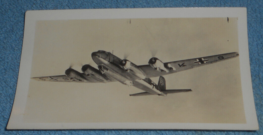 Vintage Photo Focke-Wulf Fw 200 C-3 Condor German Luftwaffe Aircraft SG+KS