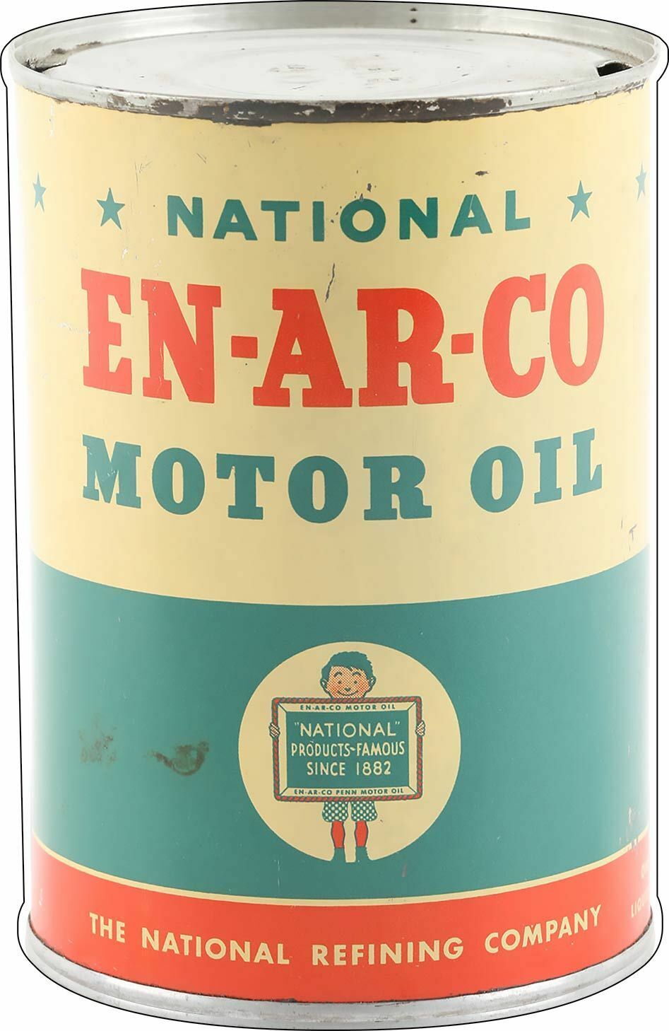 NATIONAL EN-AR-CO MOTOR OIL CAN SHAPED 20\