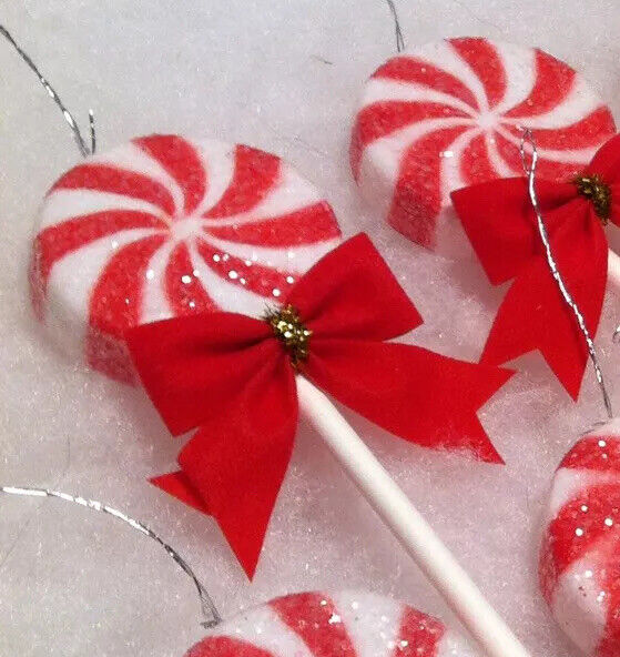 Peppermint Lollipop Christmas Ornaments, 4 pc. Tree decor