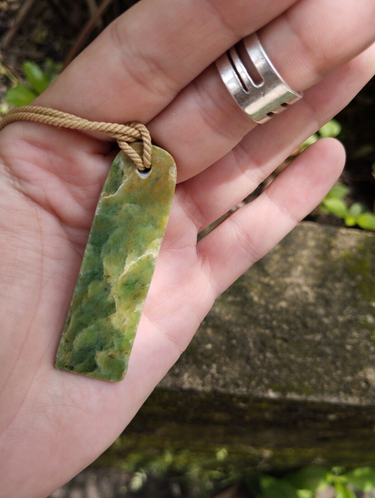 Maori Toki / Adze Pendant Jade Nephrite Green Stone Necklace New Zealand Pounamu
