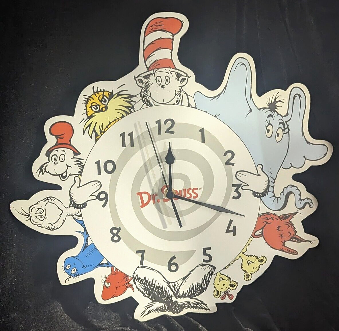 *RARE* Dr. Seuss Clock - Trend Lab [2016] Characters Cat in the Hat Horton Lorax