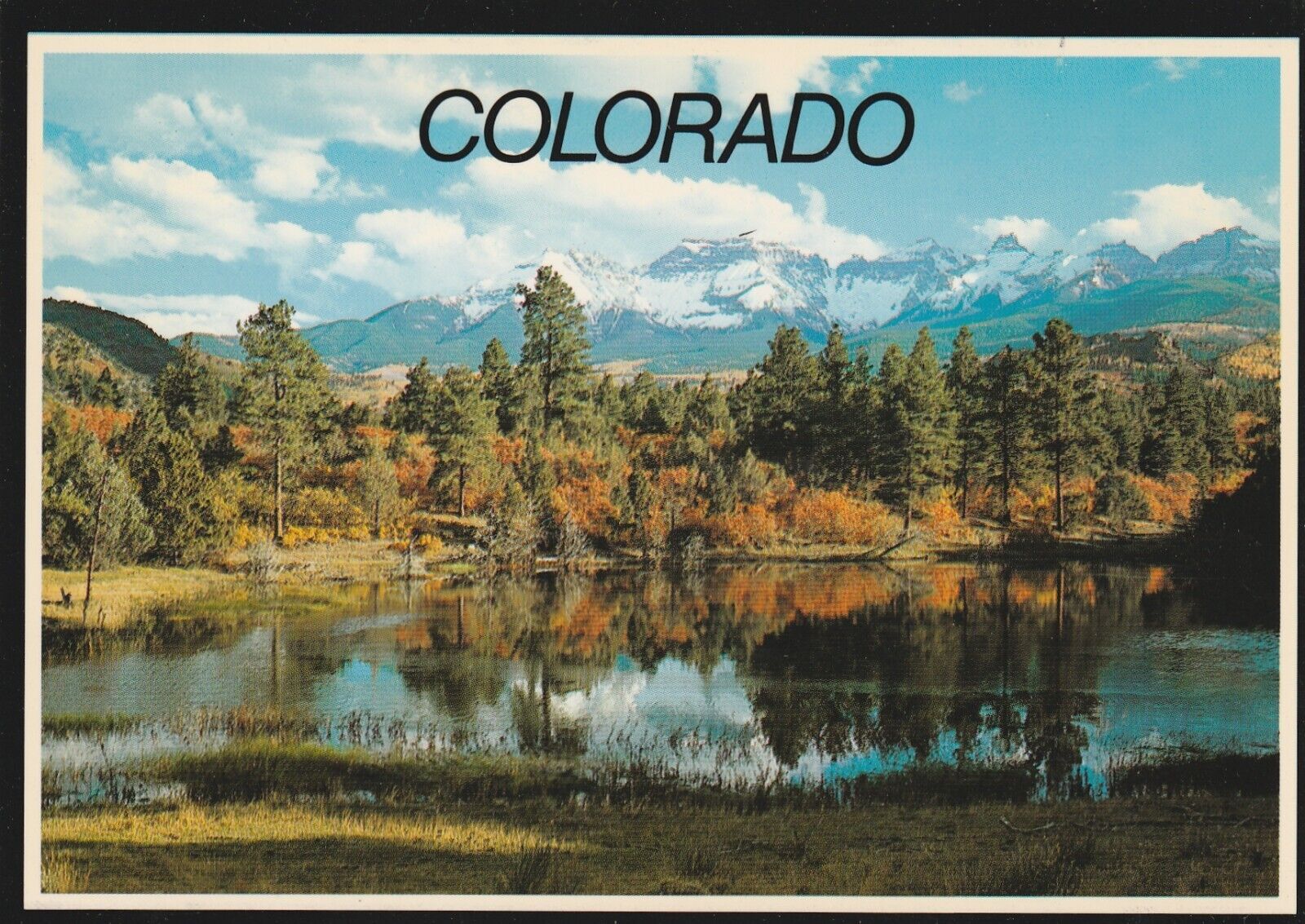 Vintage Postcard San Juan Range Colorado Autumn Unposted Photograph Lanscape