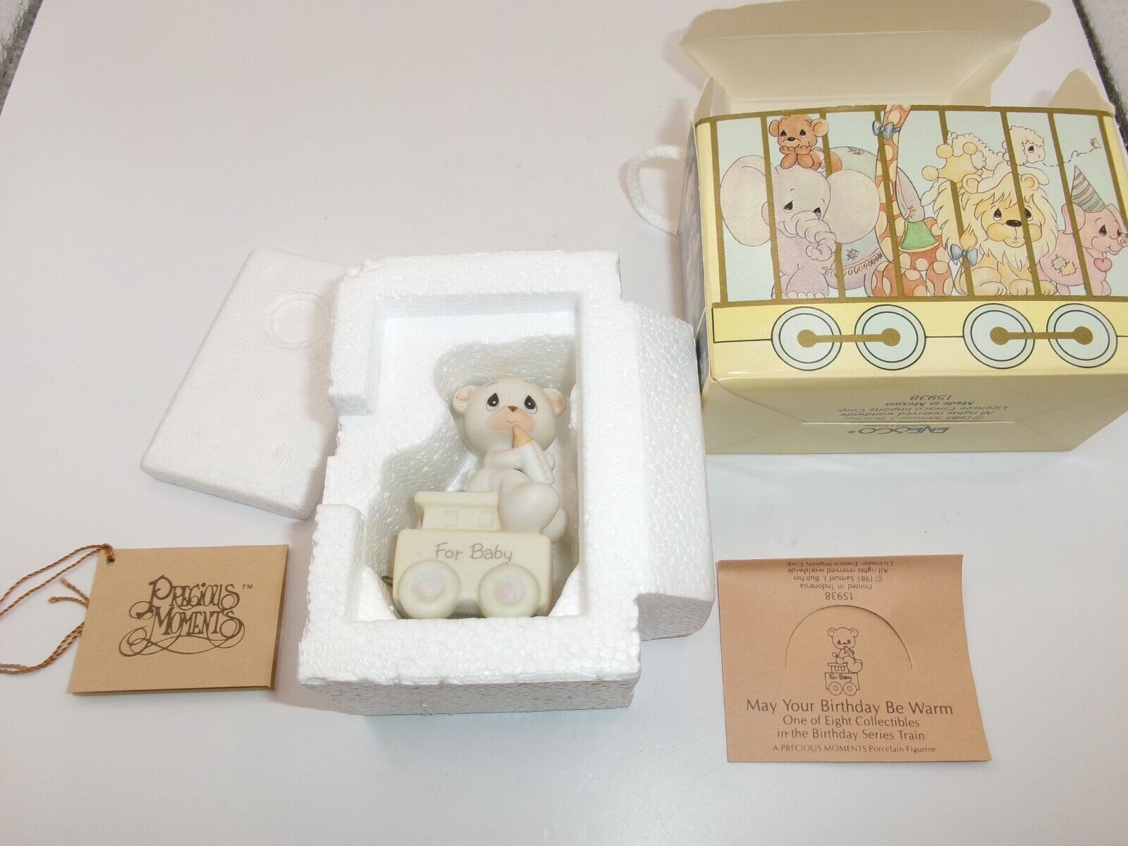 Enesco Precious Moments Birthday Club Animal Train Age Baby-5 w/ Box You Choose