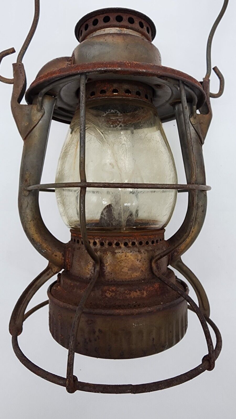 Antique Dietz Vesta New York Railroad Lantern - Clear Globe