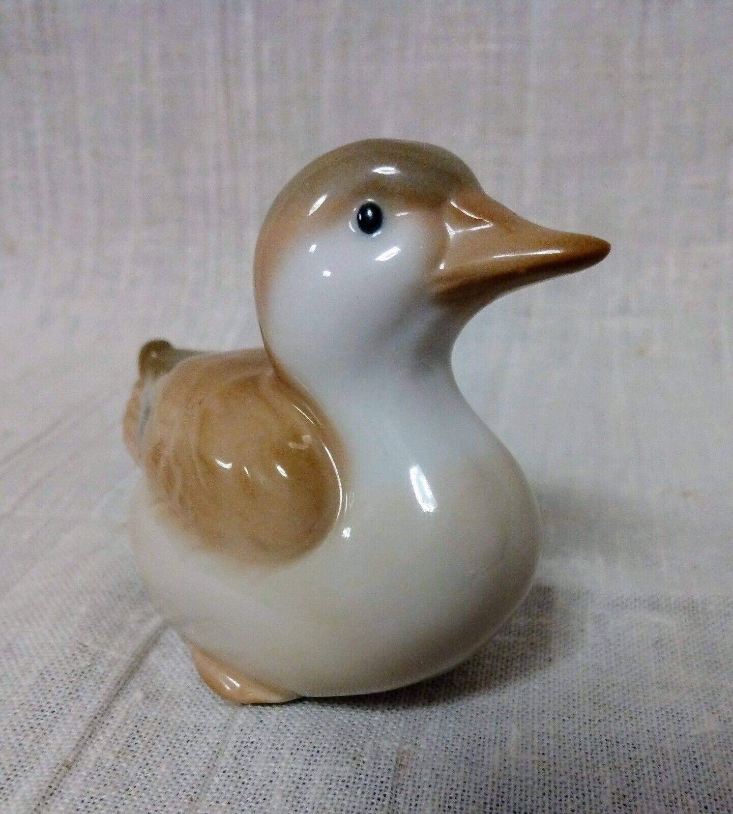 Homco Duck Figurine Glazed Porcelain