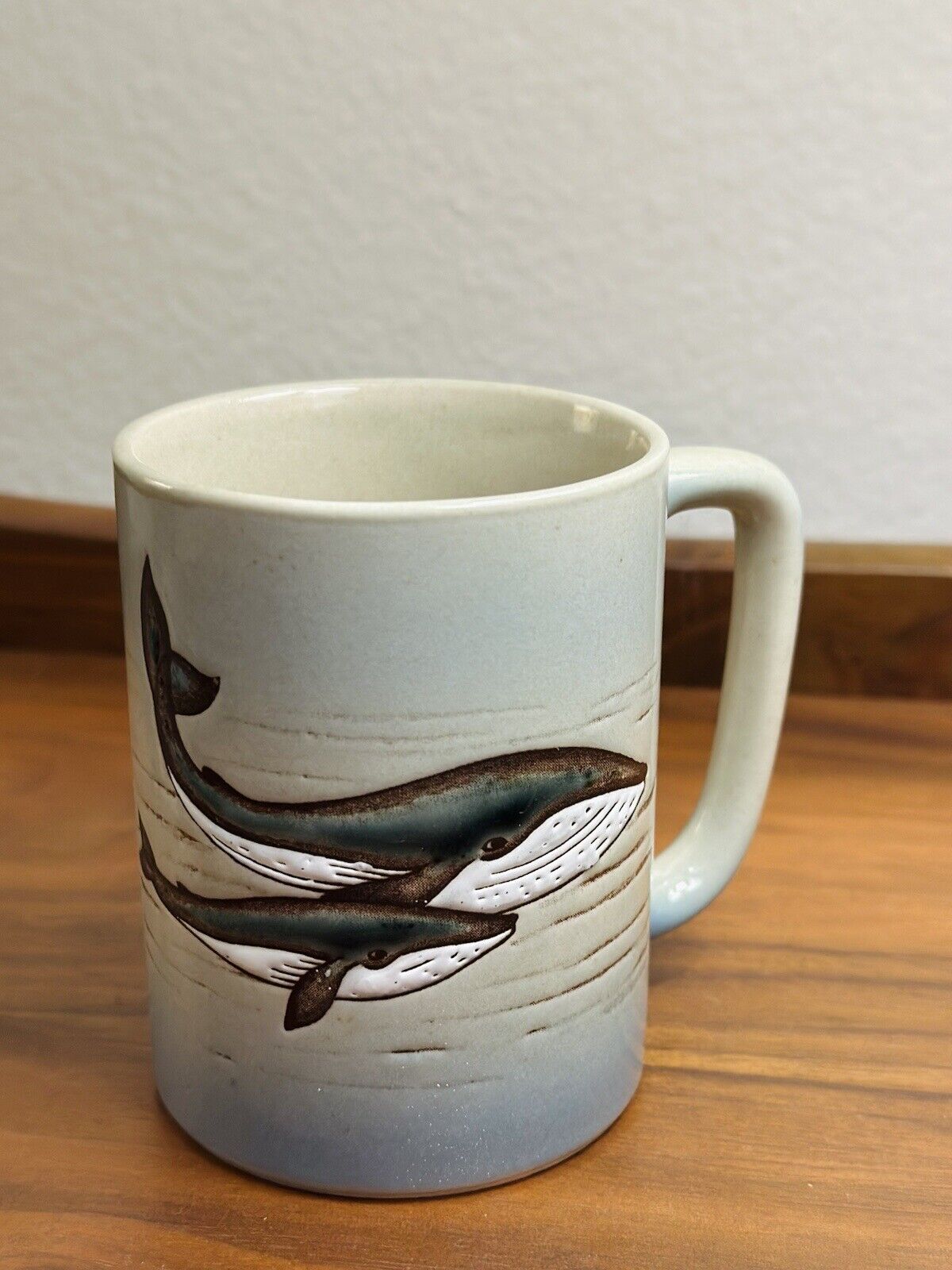 Vintage Otagiri Japan Humpback Whale Hand Painted Collectible Ceramic Coffee Mug