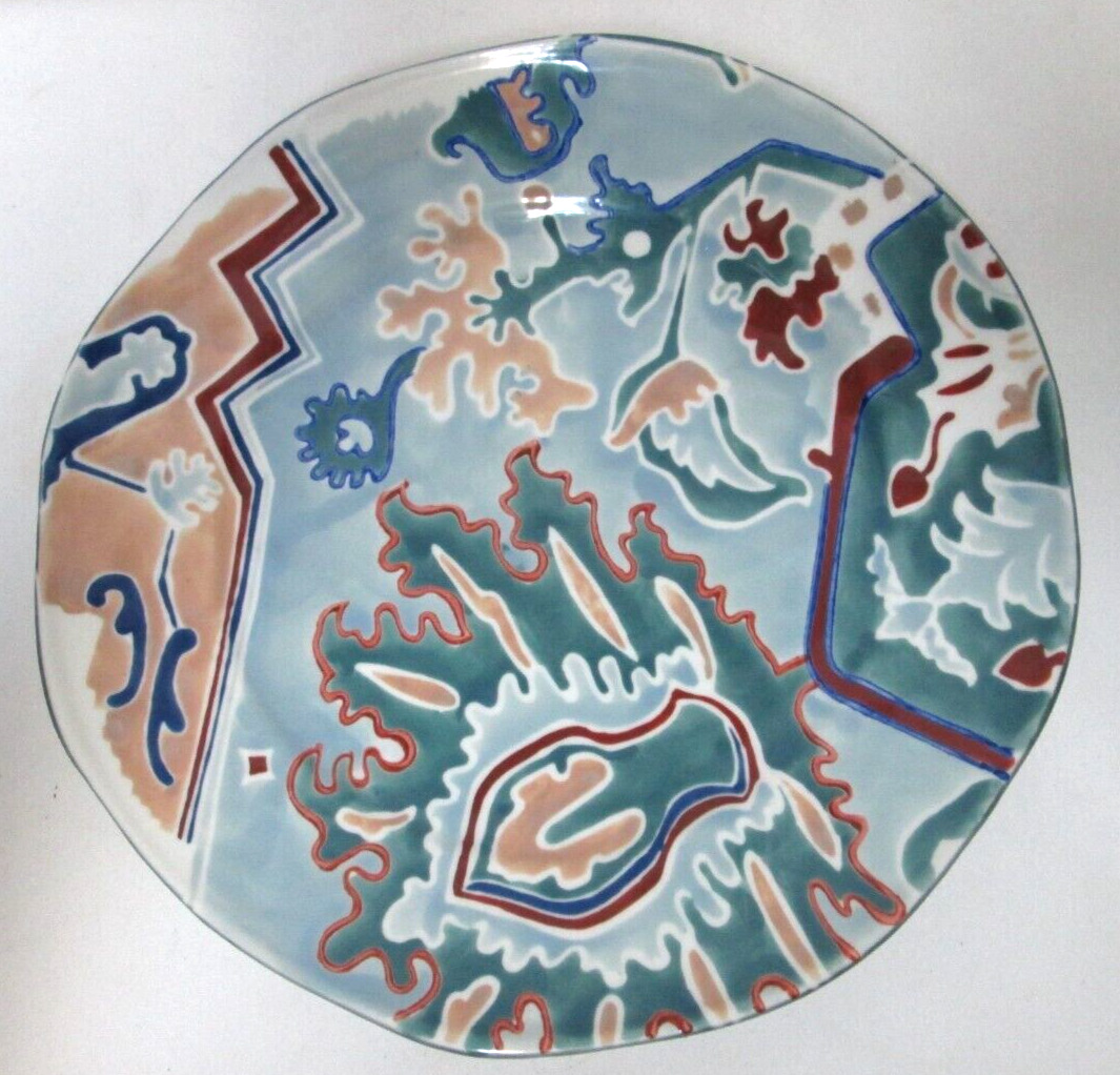 Anthropologie Botanical Musings hand painted ceramic Dinner Plate NEW