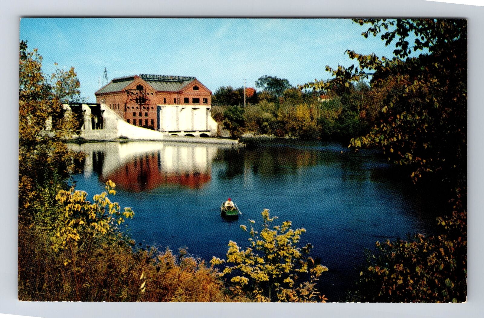 Muskegon MI-Michigan, Croton Dam, Antique, Vintage Postcard