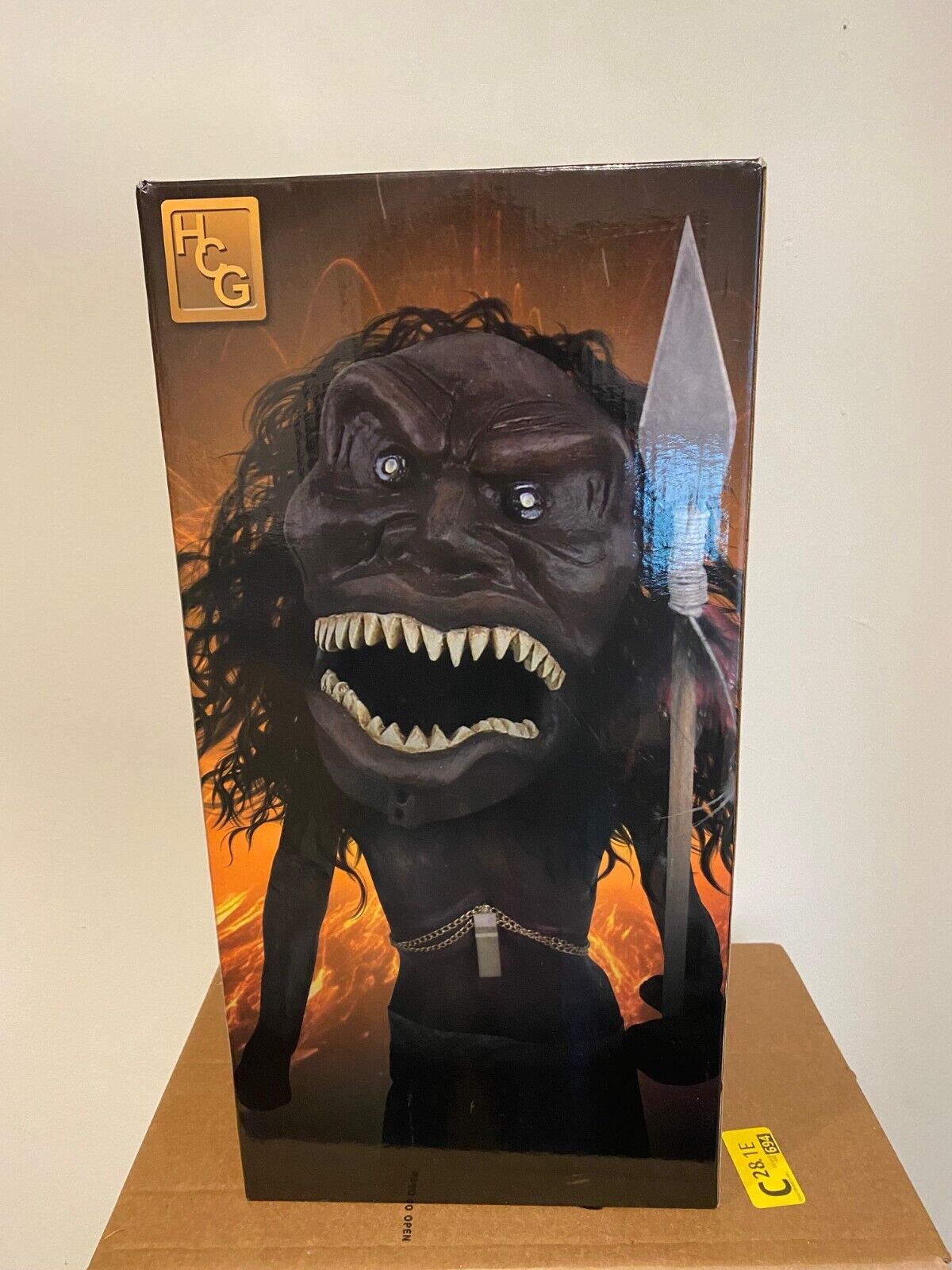 TRILOGY OF TERROR ZUNI WARRIOR PROP REPLICA BY HCG, USED, OPENED BOX