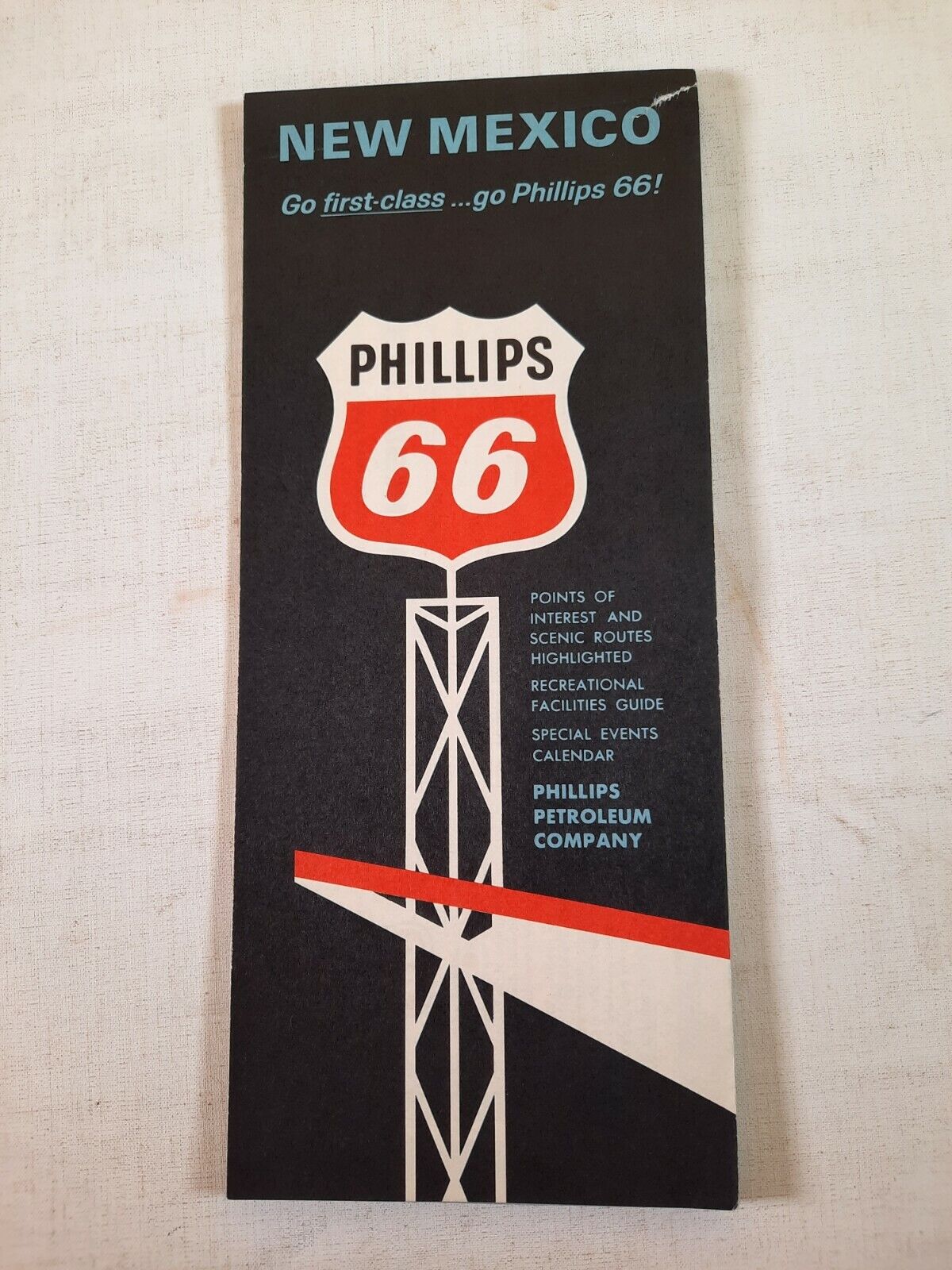 Vtg new Mexico phillips 66 road map highway map