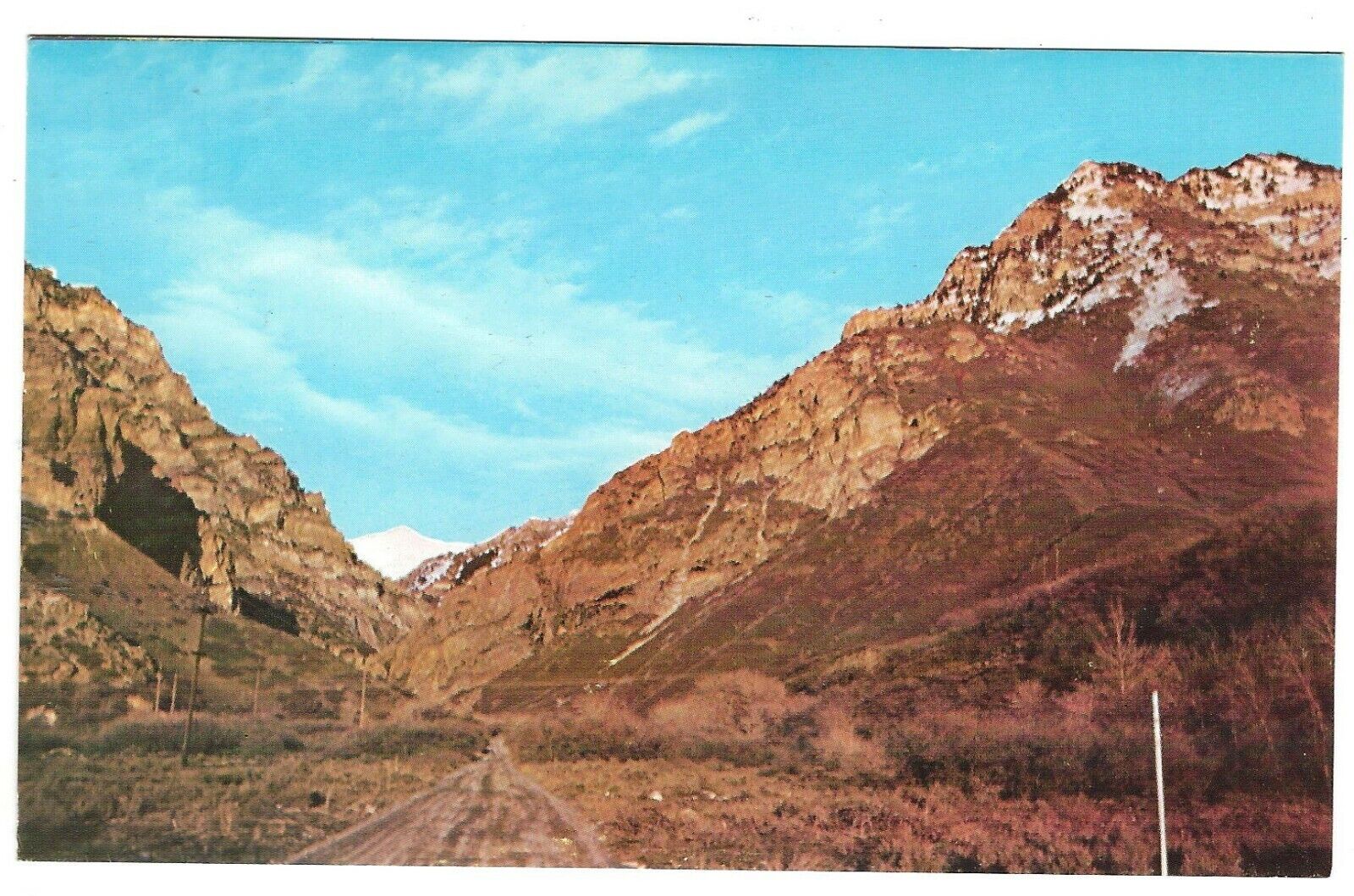 Rock Canyon, East of Provo, Utah, Wasatch Mountain, c1960\'s Unused Postcard