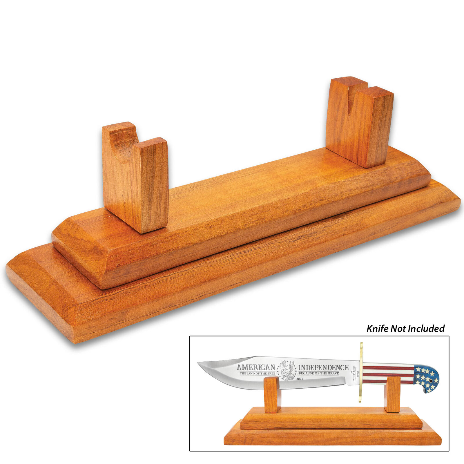 Wooden Knife Display Stand