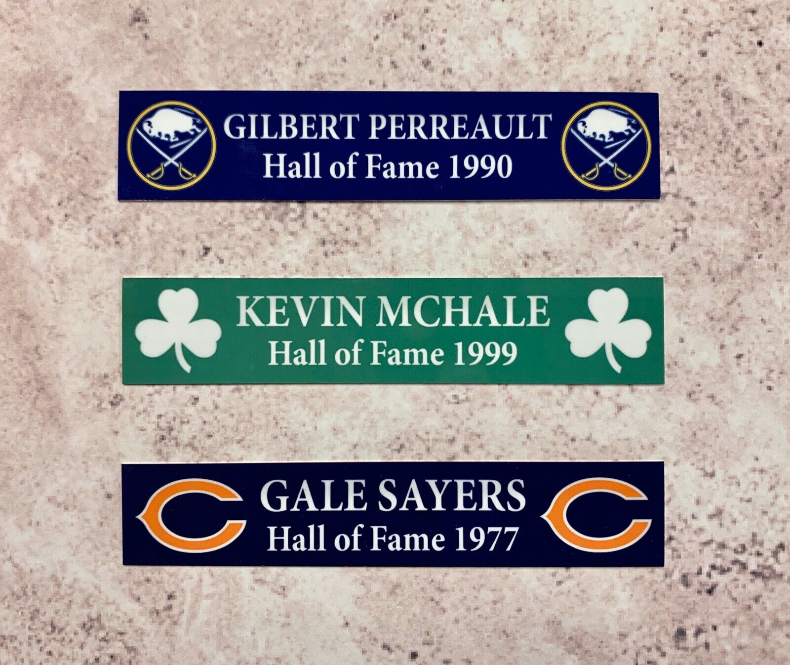 Name Plate 1x5 Any Sport Or Name Or Team Custom Two Lines
