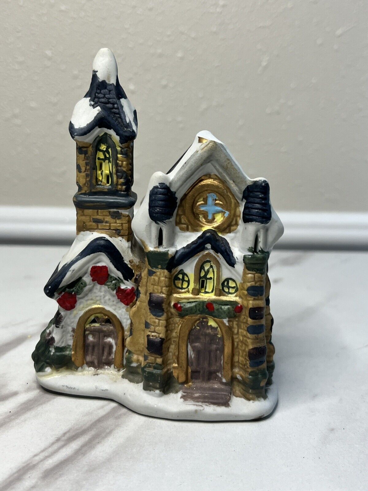 Christmas Village Church without light & cord