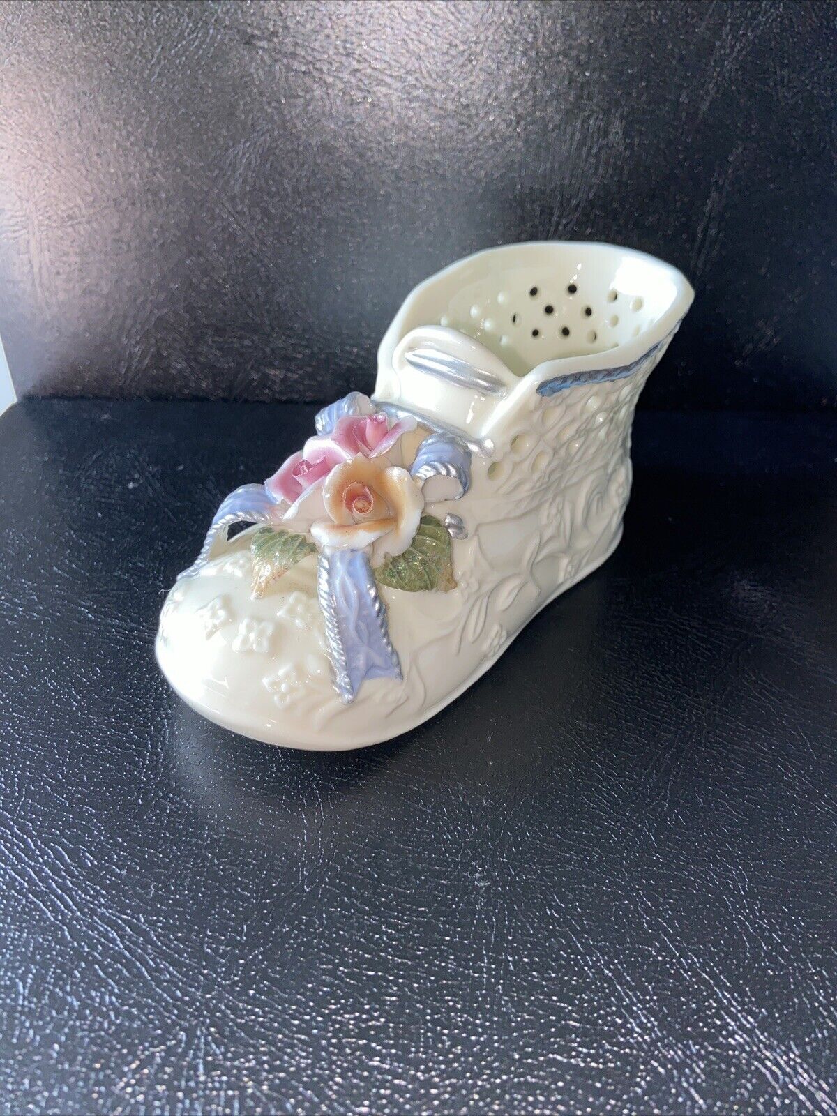 Intake Baby Shoe Planter Room Decor (hand painted)