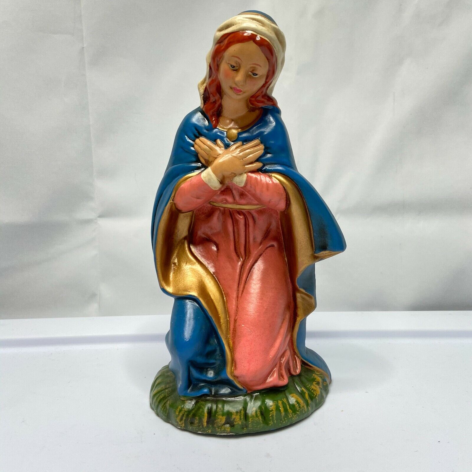 VINTAGE Dickson VIRGIN MARY Made in Japan Christmas Nativity Hand Painted 9\