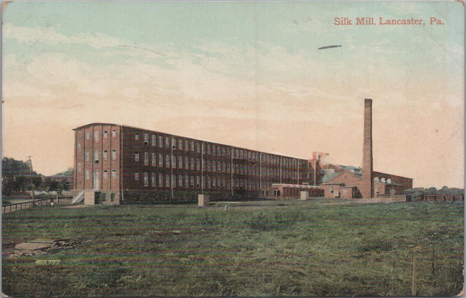 Postcard Silk Mill Lancaster PA 1910