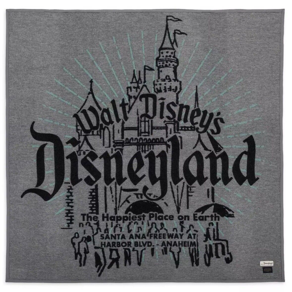 PENDLETON Walt Disney’s Disneyland 100 Eras LE Jacquard Throw Wool Blanket Rare