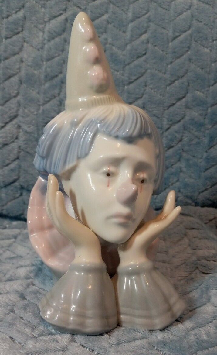 Vintage Meico Inc Paul Sebastian Fine Porcelain Clown Bust Figurine