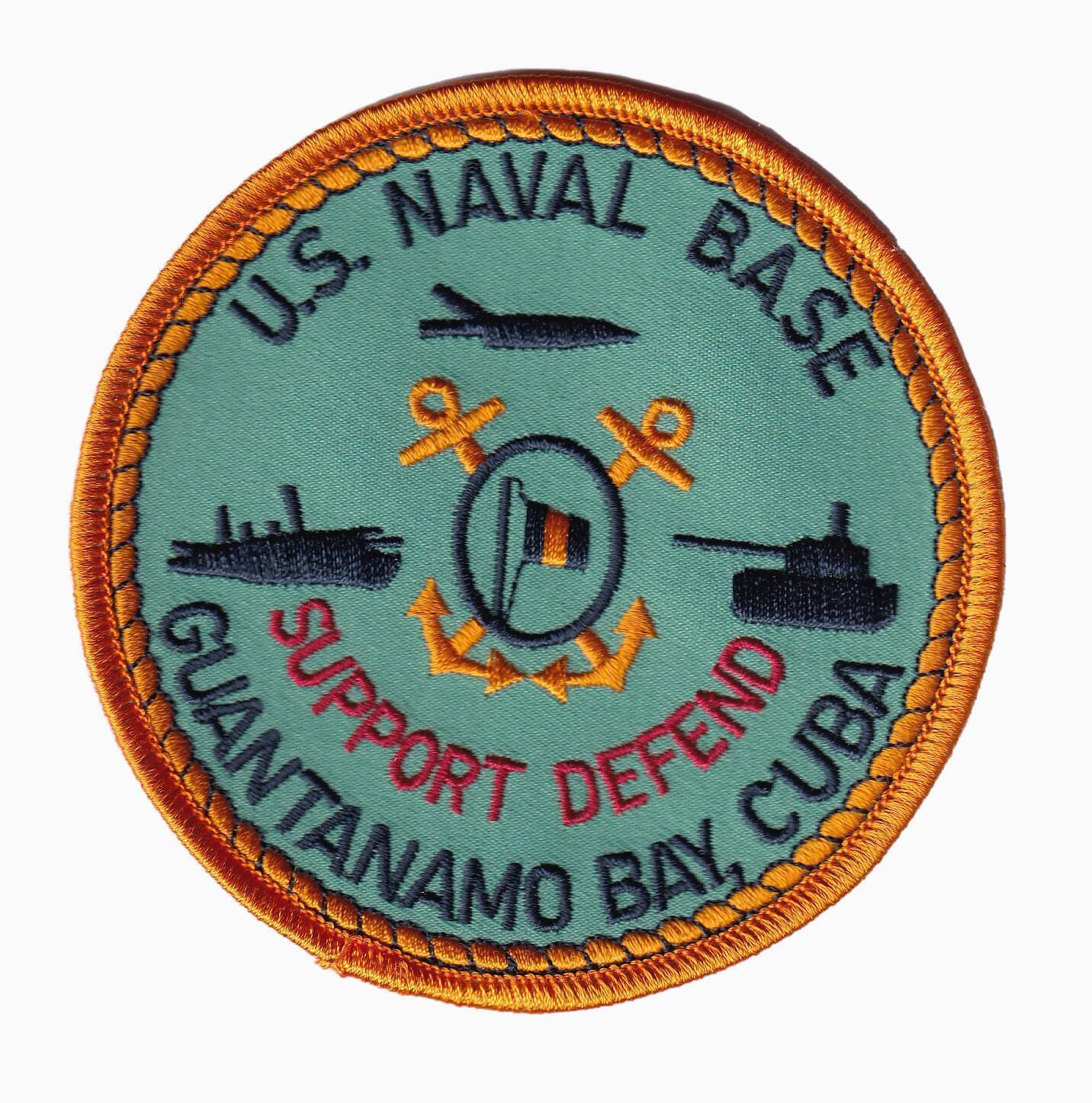 US Naval Base Guantanamo Bay Patch - With Hook and Loop, 4\