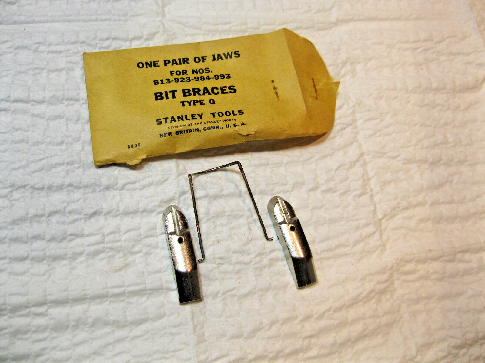 Vintage Stanley Bit Brace Jaws Type G for Stanley No. 813-923-984 or 993 NOS