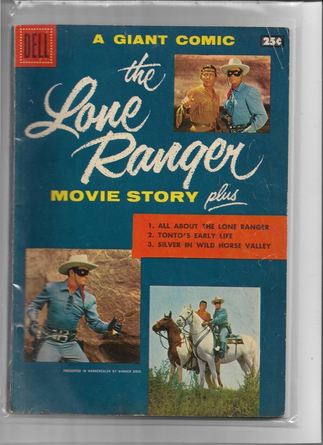 THE LONE RANGER MOVIE STORY #1 1956 VERY GOOD-FINE 5.0 3812