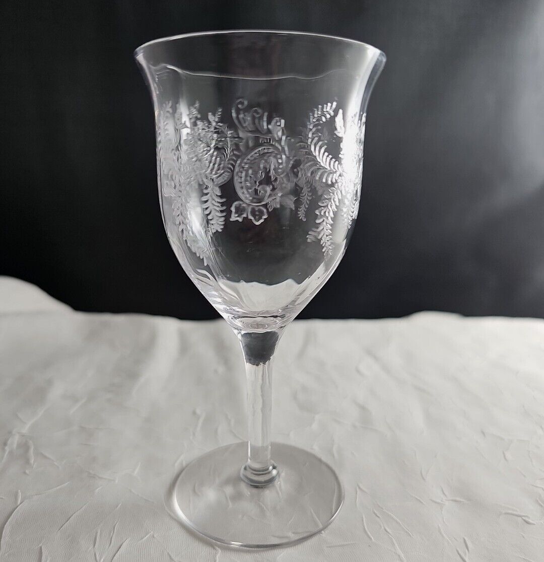 Antique Fostoria Florid Footed Cocktail Glasses 5\