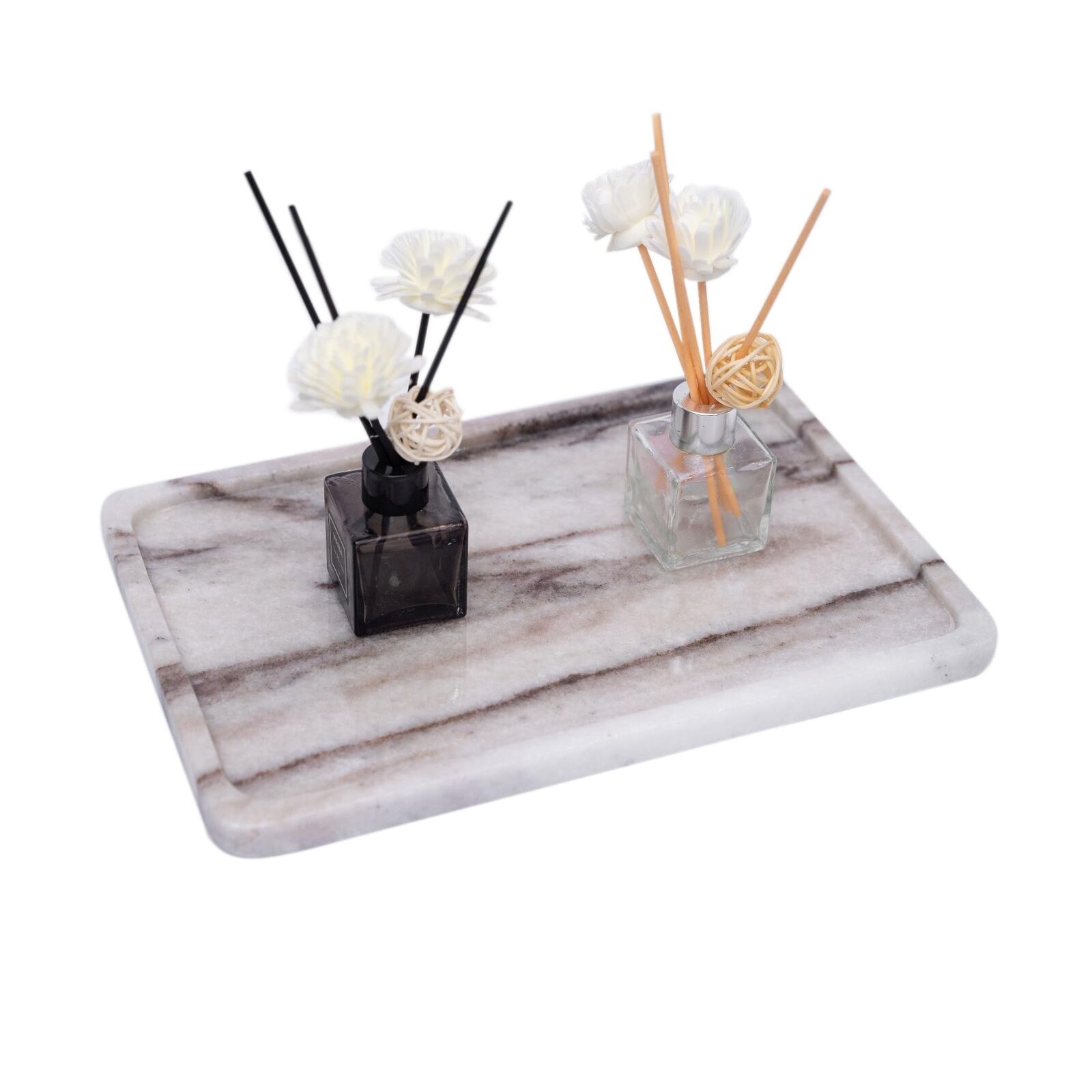 Luxurious Handmade Tray, Genuine Marble Tray, 12x8x0.8 inch, 100% Natural Mar...