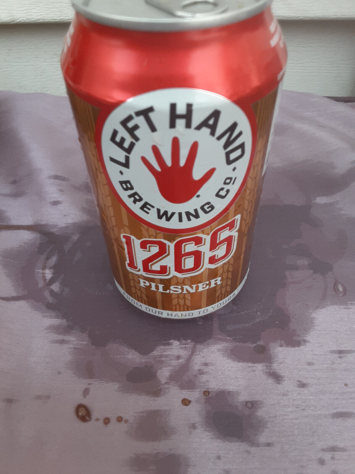 LEFT HAND 1265 ALUMINUM  CHEAP  BEER CAN CANS EMPTY  DOW
