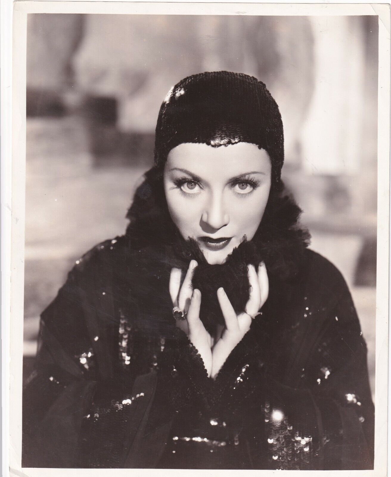 Exquisite Beauty Carole Lombard Original 1930s Art Deco High Glamour PHOTO 274