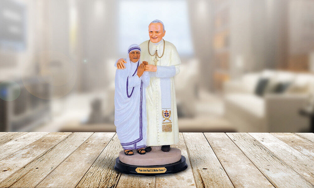 Pope John Paul II with Mother Teresa 12\