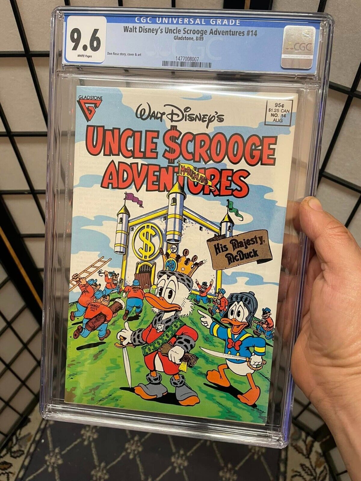 Uncle Scrooge Adventures #14 (CGC 9.6 - GLADSTONE 1989) Don Rosa.