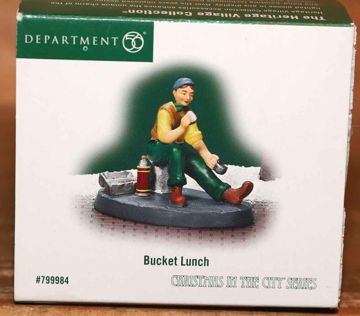 DEPT 56 BUCKET LUNCH 799984 CHRISTMAS IN THE CITY CIC SNOW VILLAGE