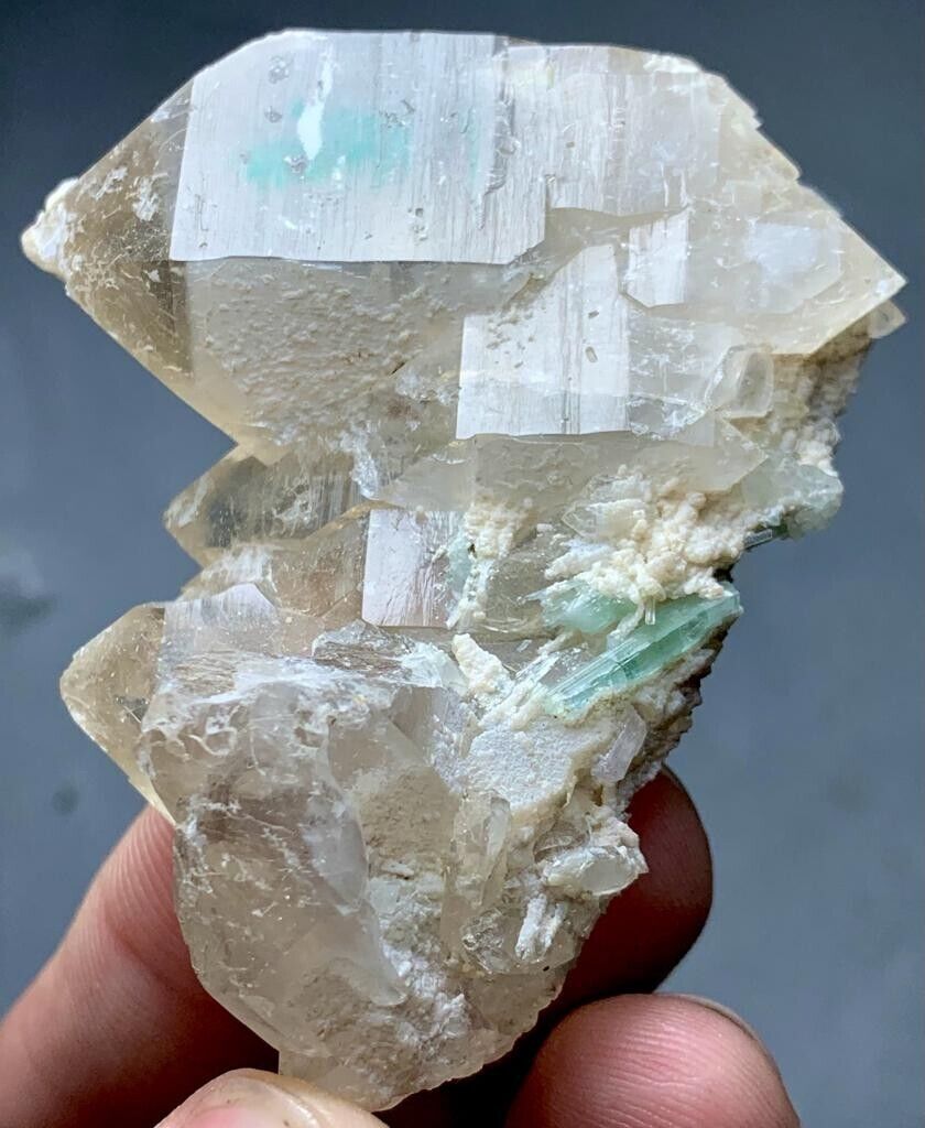 375 Carat Quartz crystal with Tourmaline Specimen from Afghanistan