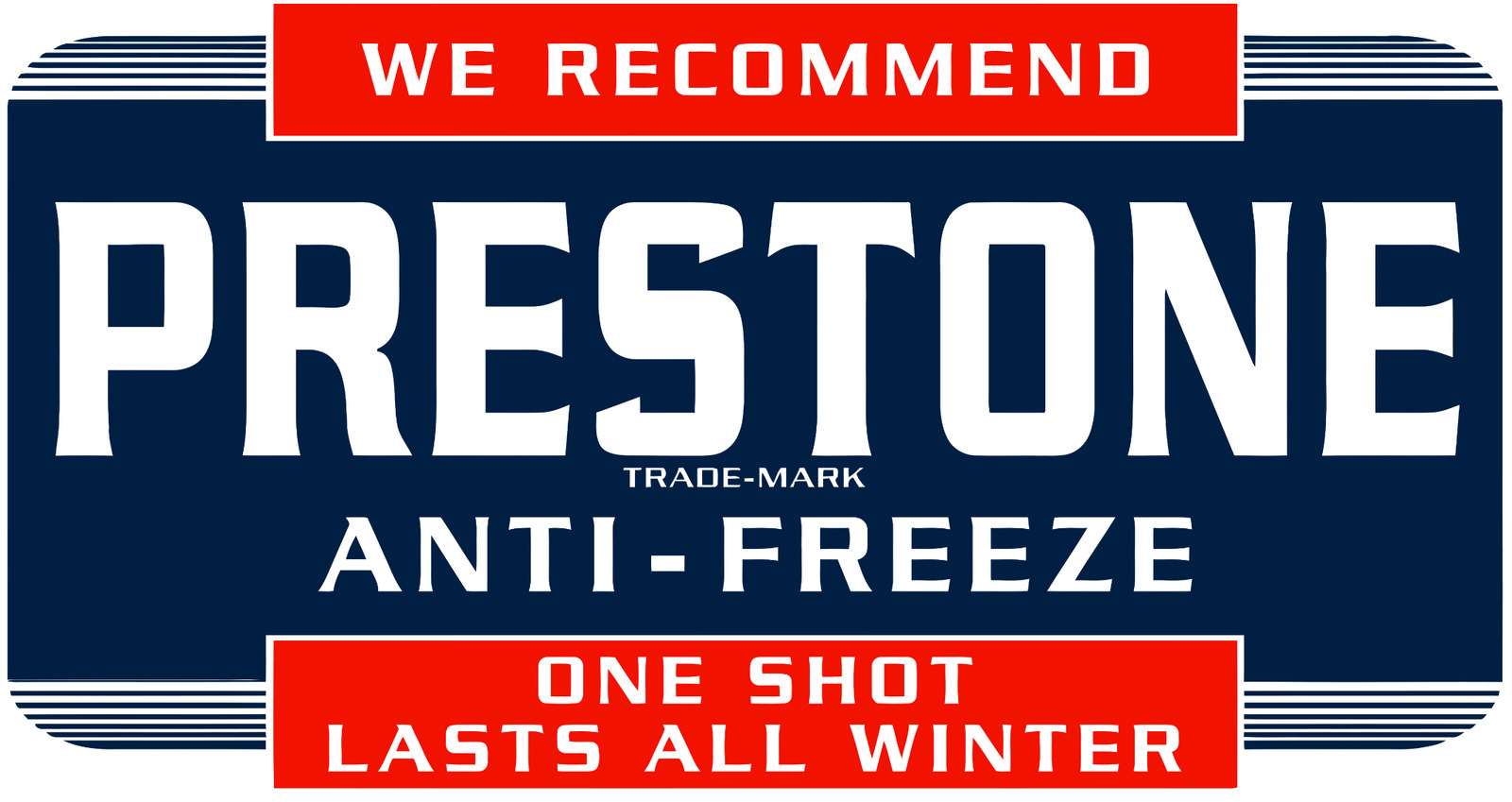 Prestone Anti-Freeze Oil Gas sticker Vinyl Decal |10 Sizes with TRACKING