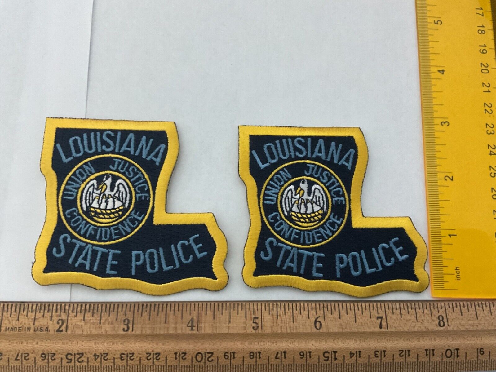 Louisiana State Police collectors Hat patch set 2 pieces all new