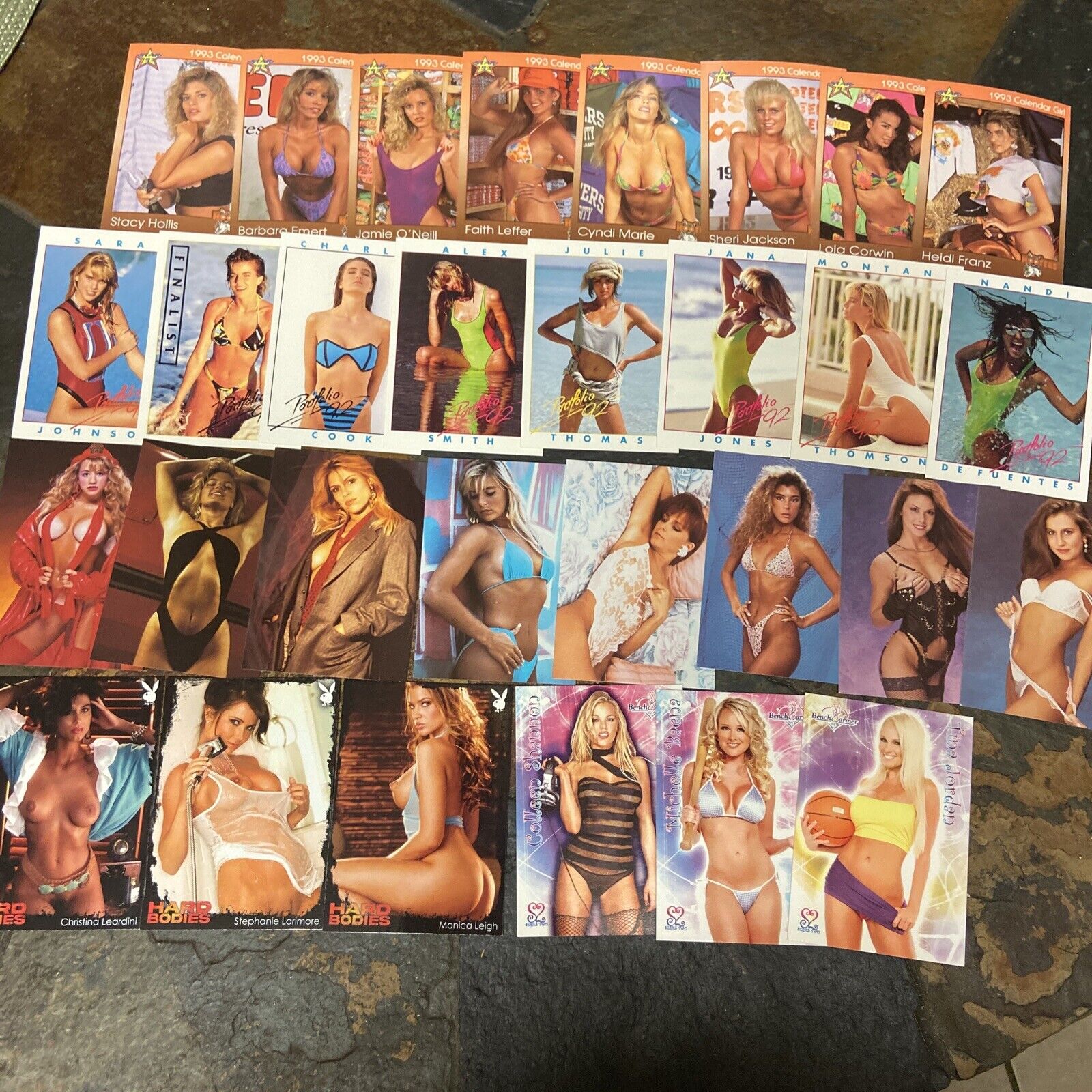 Playboy Nude Photos- Benchwarmer, Hooters, Bikini Model Lot Of 30 Adult Cards