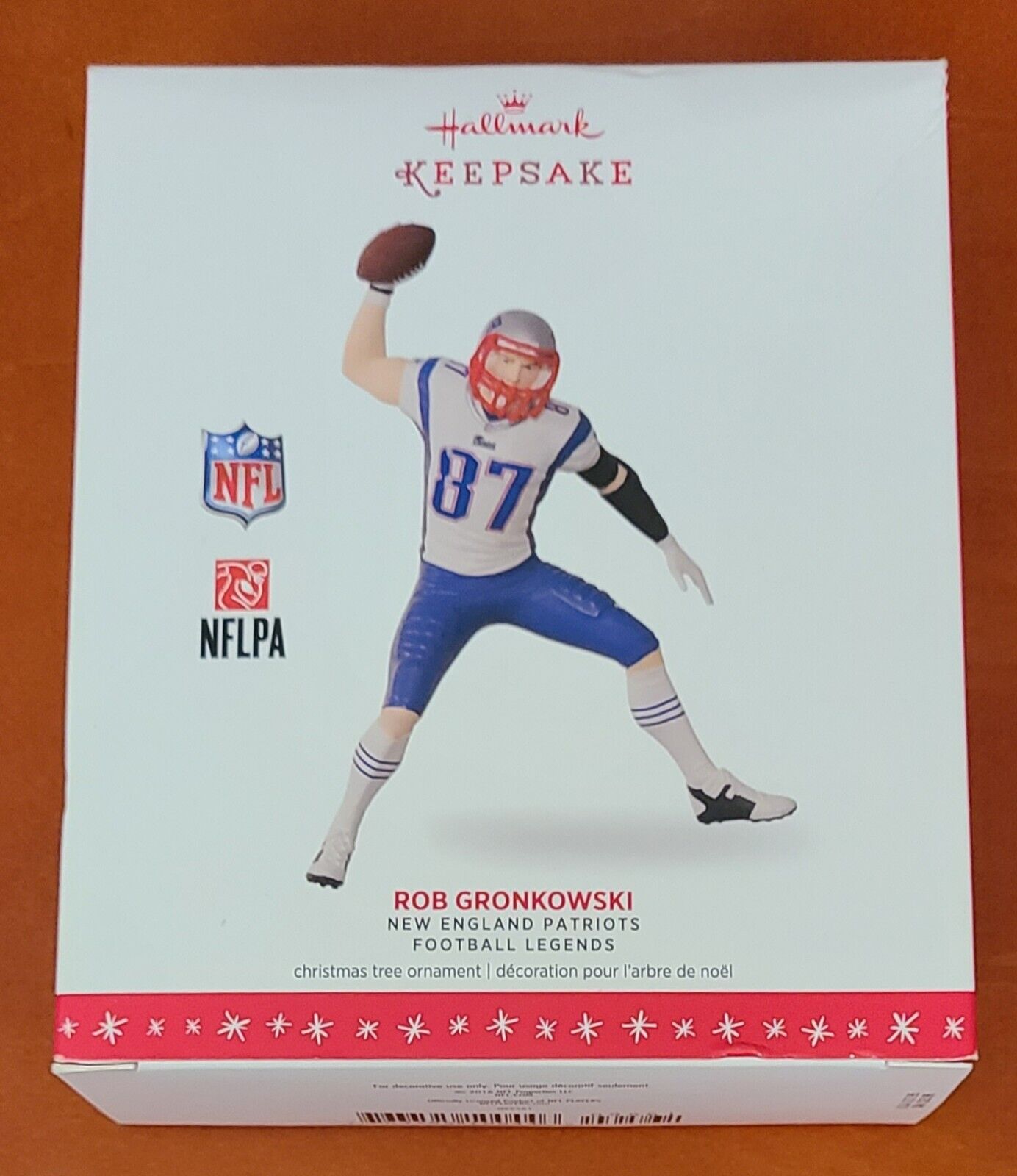2016 Rob Gronkowski Hallmark Keepsake Ornament New England Patriots