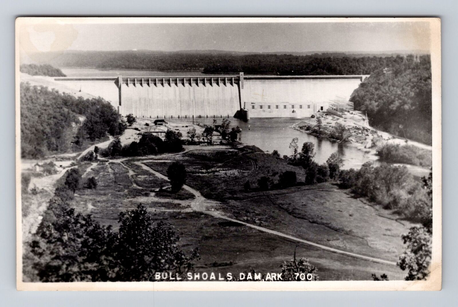 AR-Arkansas, Bull Shoals Dam, Antique, Vintage c1953 Souvenir Postcard